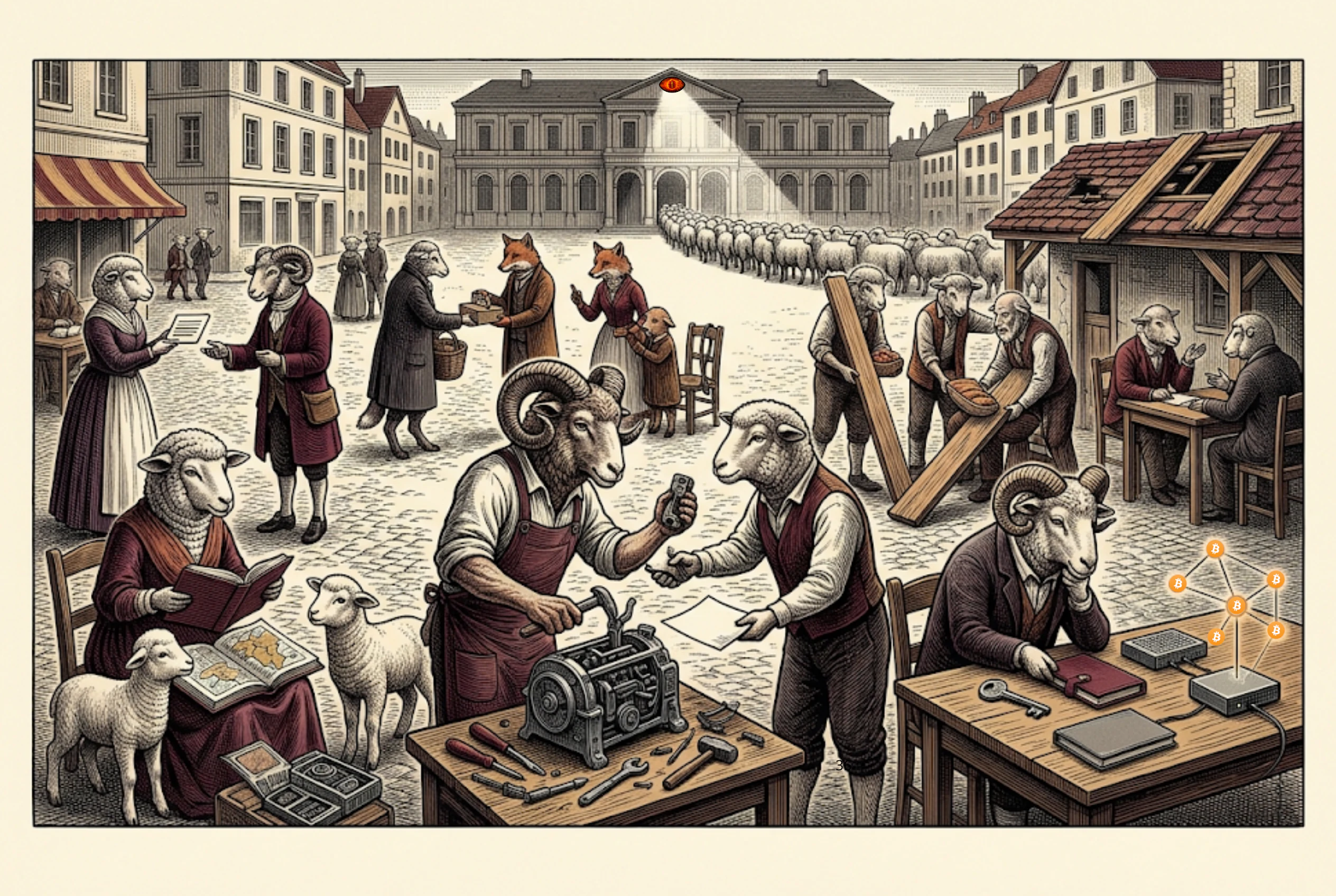 Épilogue, illustration du livre Le Collectif soumis.