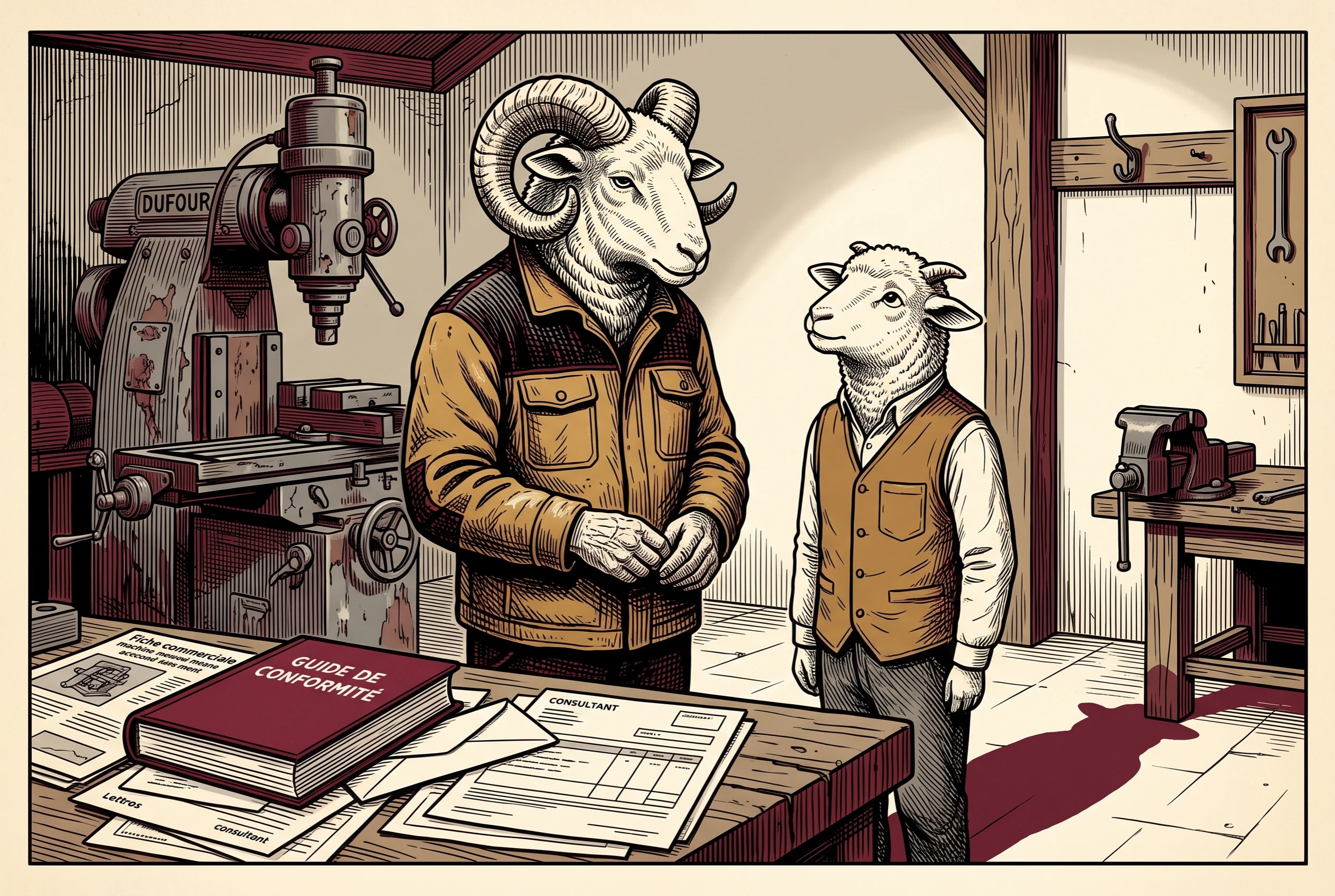 Chapitre 12 B, illustration du livre Le Collectif soumis.