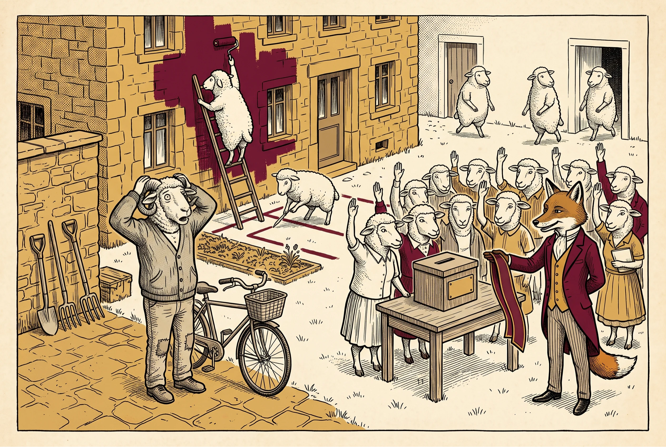 Chapitre 13 E, illustration du livre Le Collectif soumis.