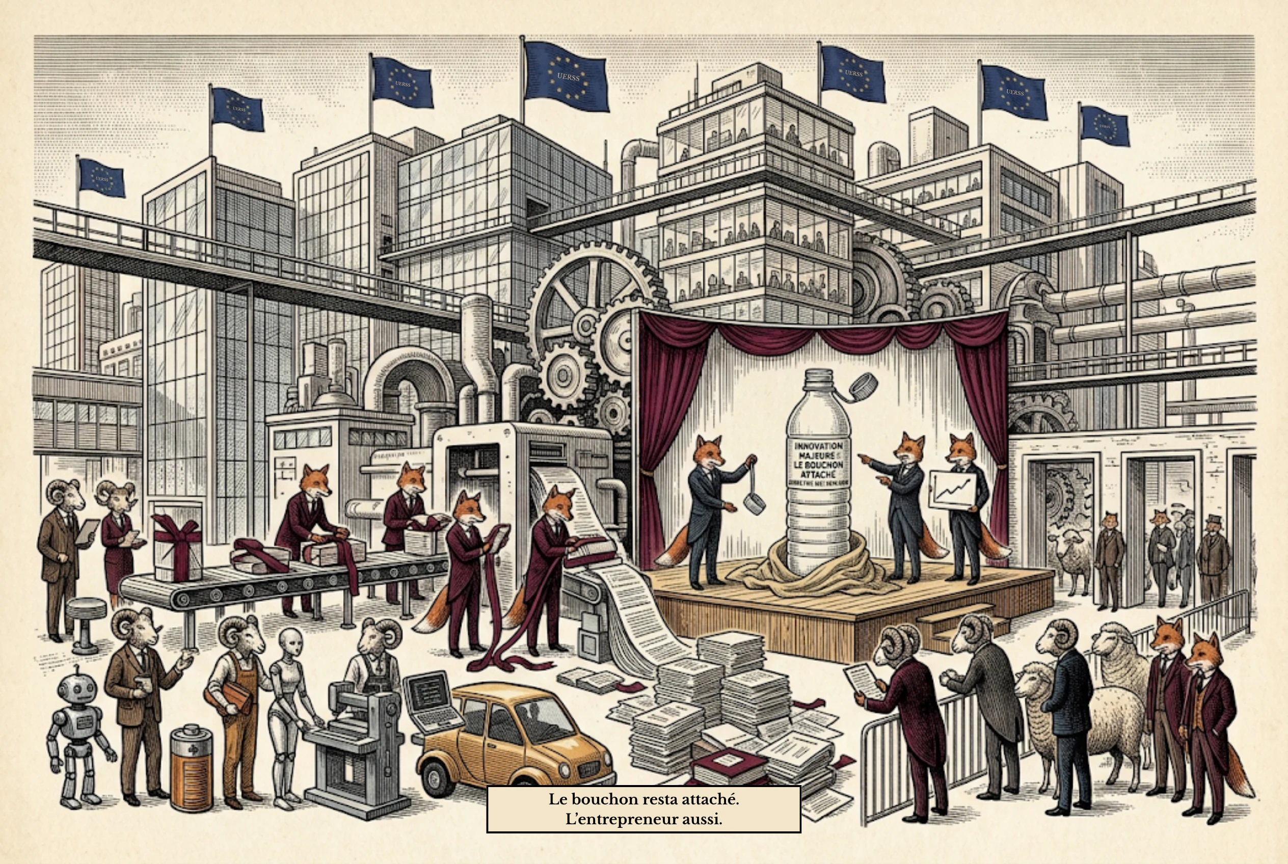 Chapitre 14 B, illustration du livre Le Collectif soumis.