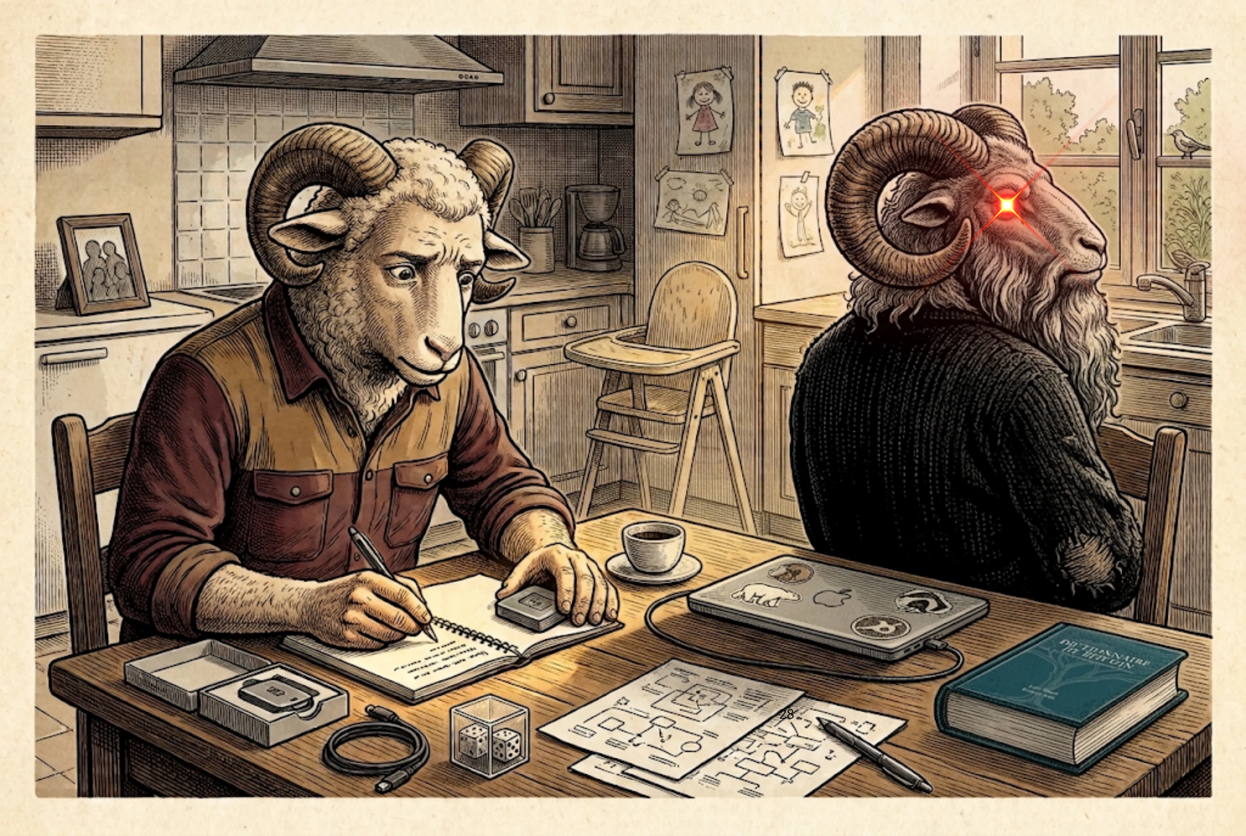 Chapitre 15 A, illustration du livre Le Collectif soumis.