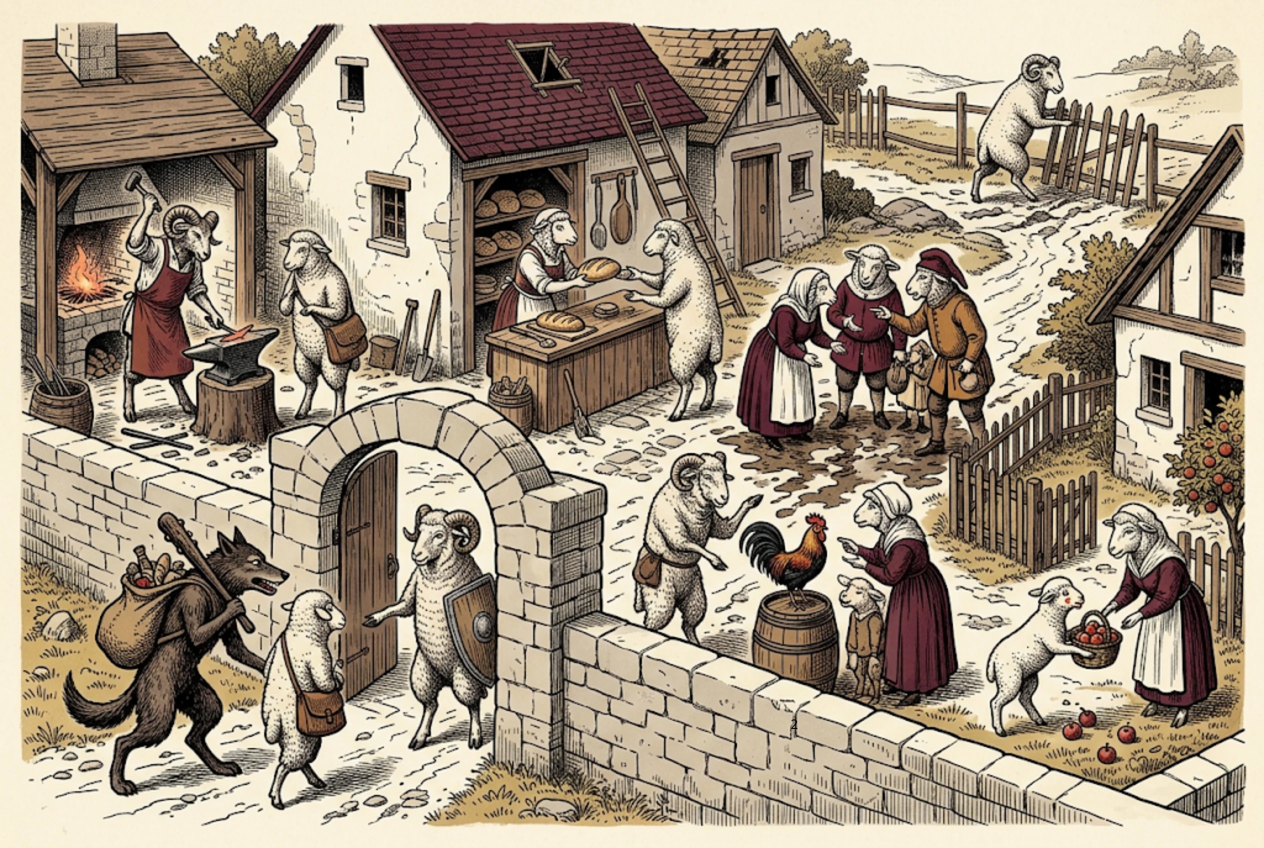Chapitre 2 A, illustration du livre Le Collectif soumis.