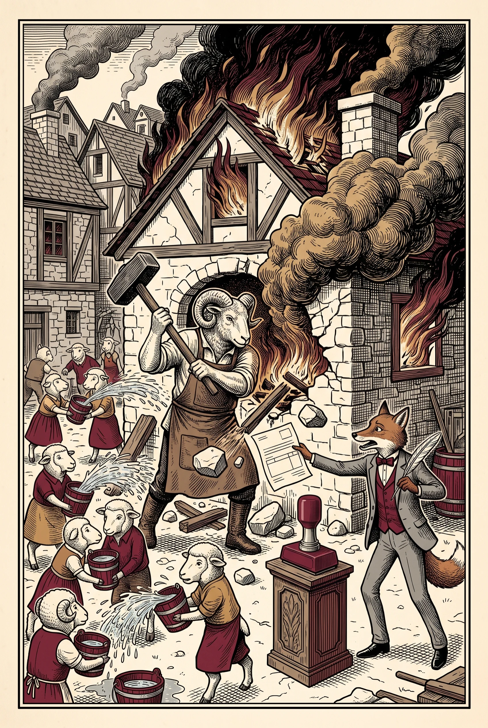 Chapitre 2 B, illustration du livre Le Collectif soumis.
