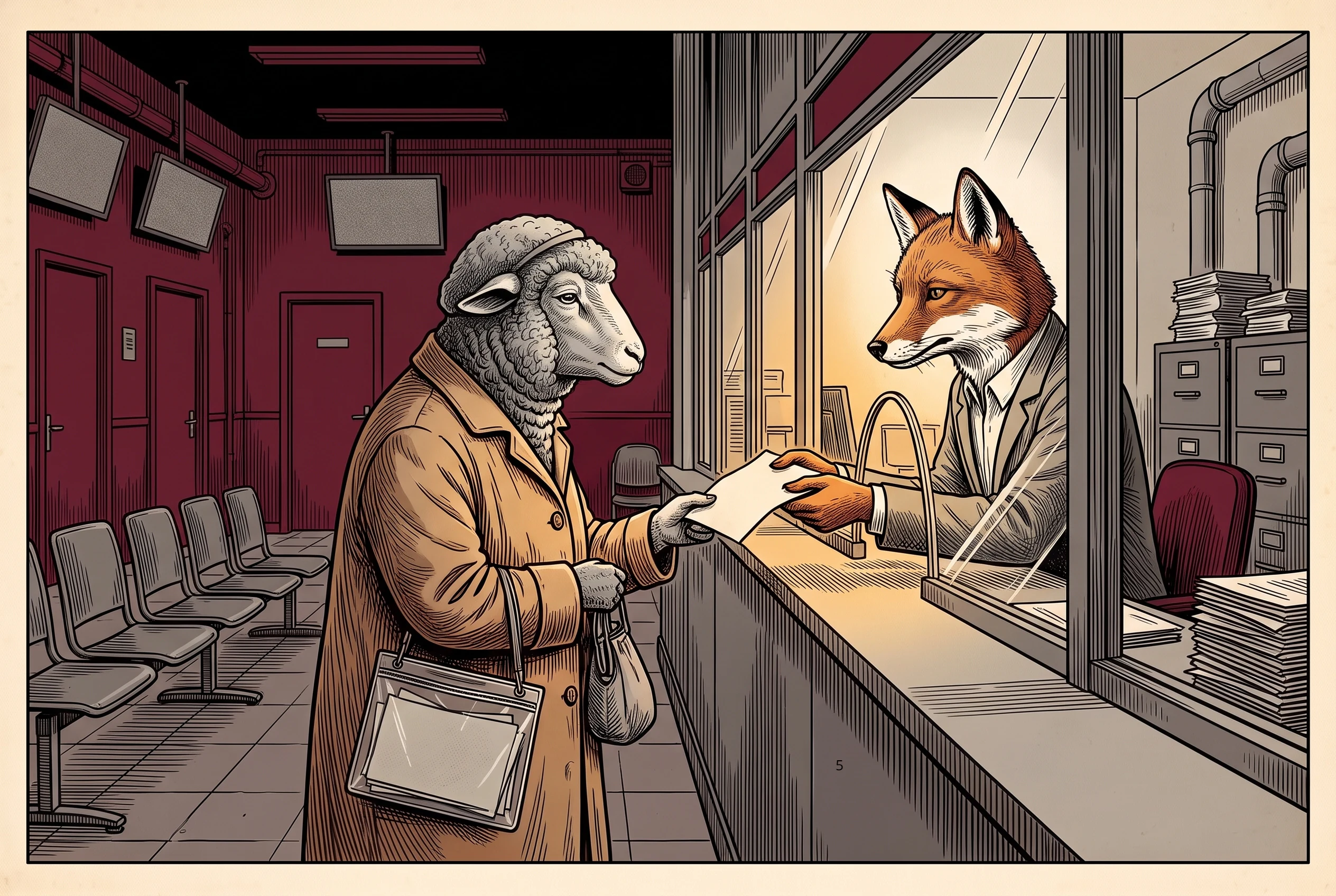 Chapitre 4 B, illustration du livre Le Collectif soumis.