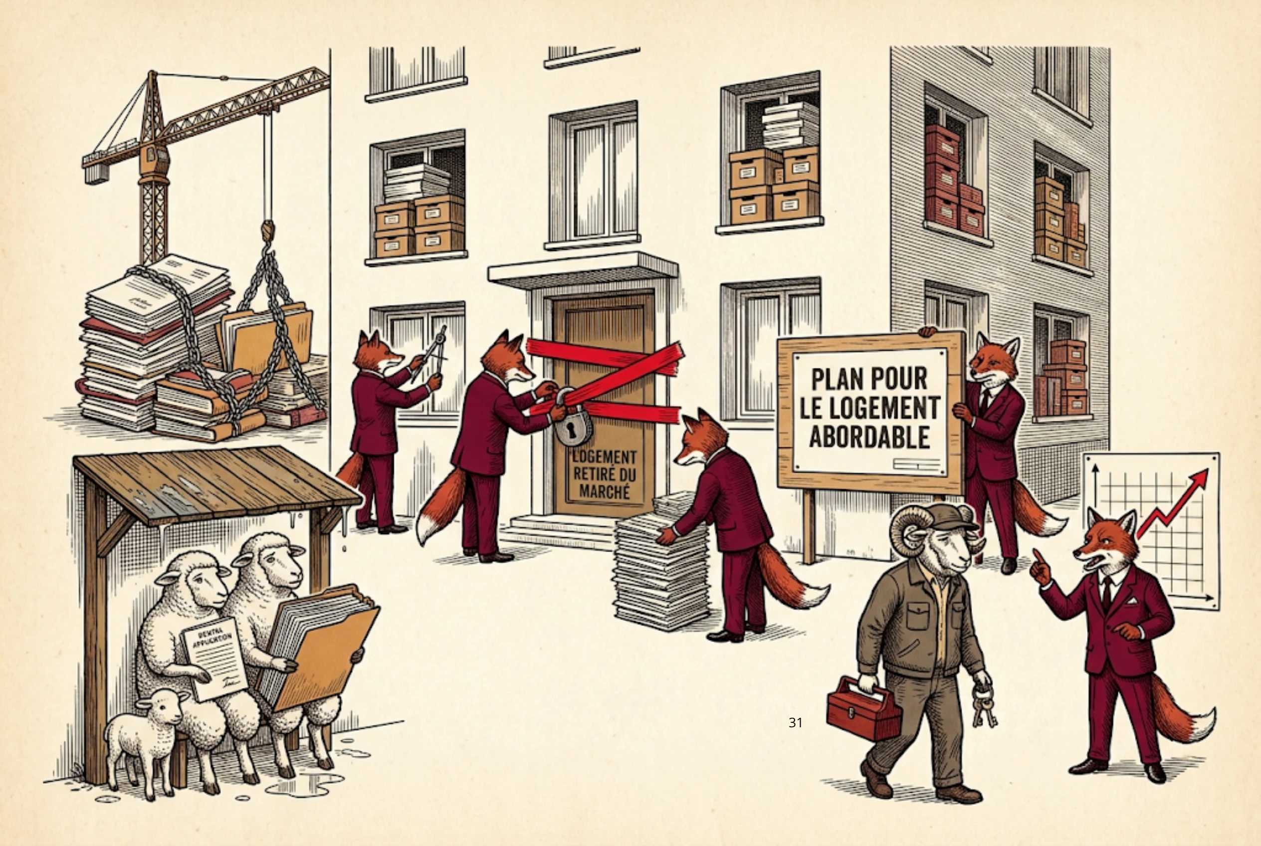 Chapitre 5 B, illustration du livre Le Collectif soumis.