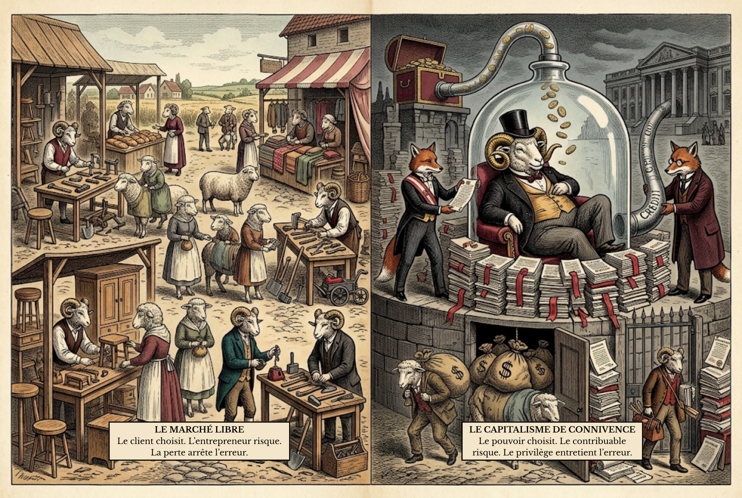 Chapitre 5 D, illustration du livre Le Collectif soumis.