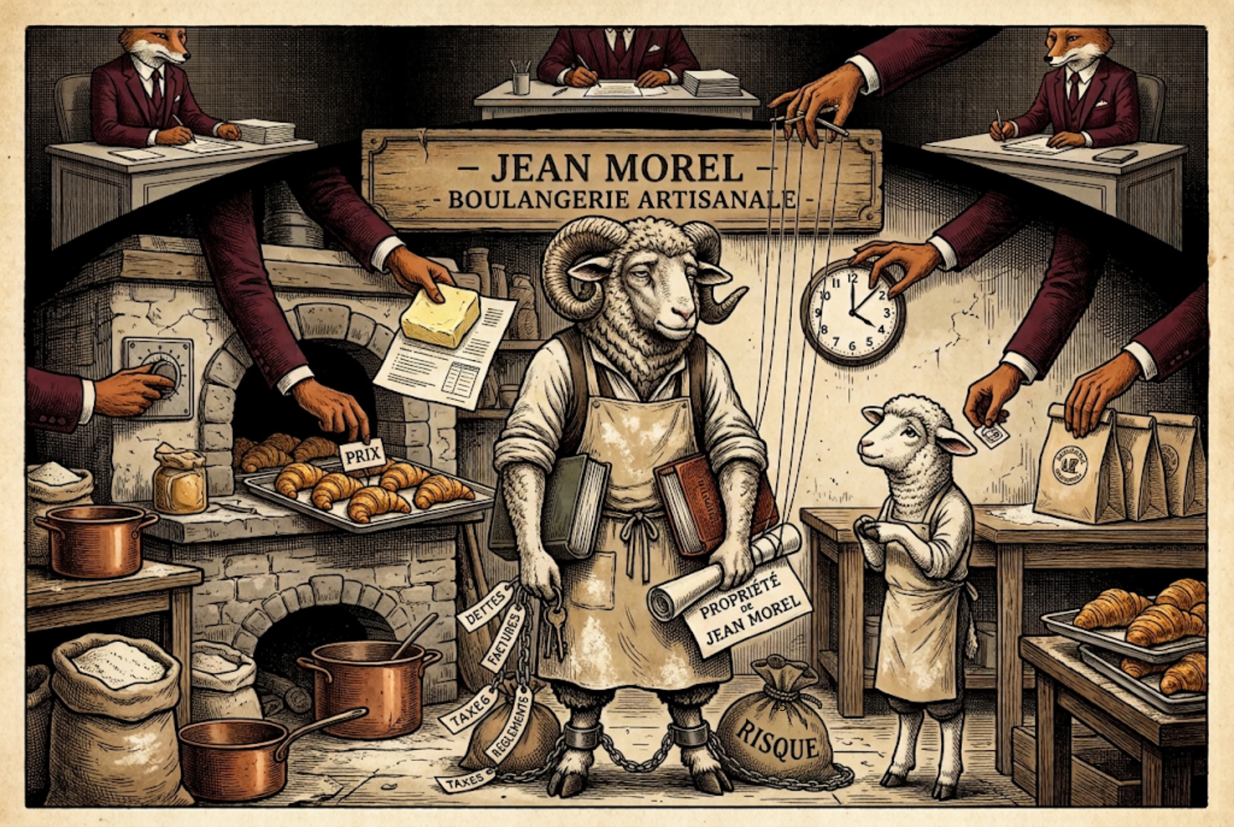 Chapitre 8 A, illustration du livre Le Collectif soumis.