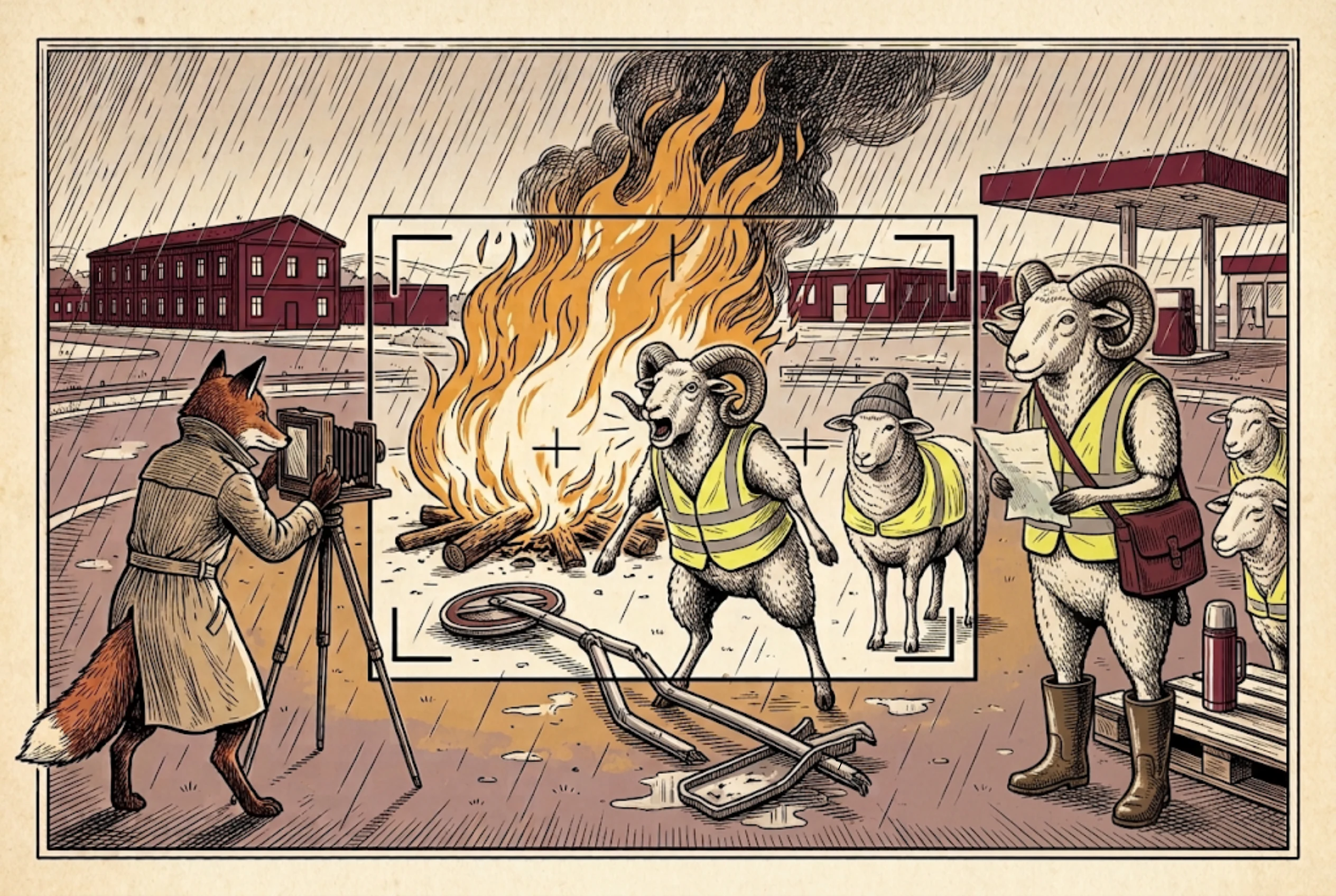 Chapitre 9 A, illustration du livre Le Collectif soumis.