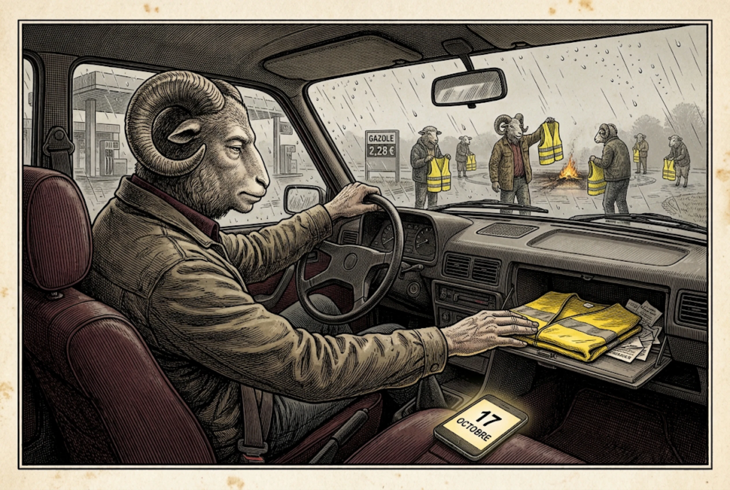 Chapitre 9 C, illustration du livre Le Collectif soumis.