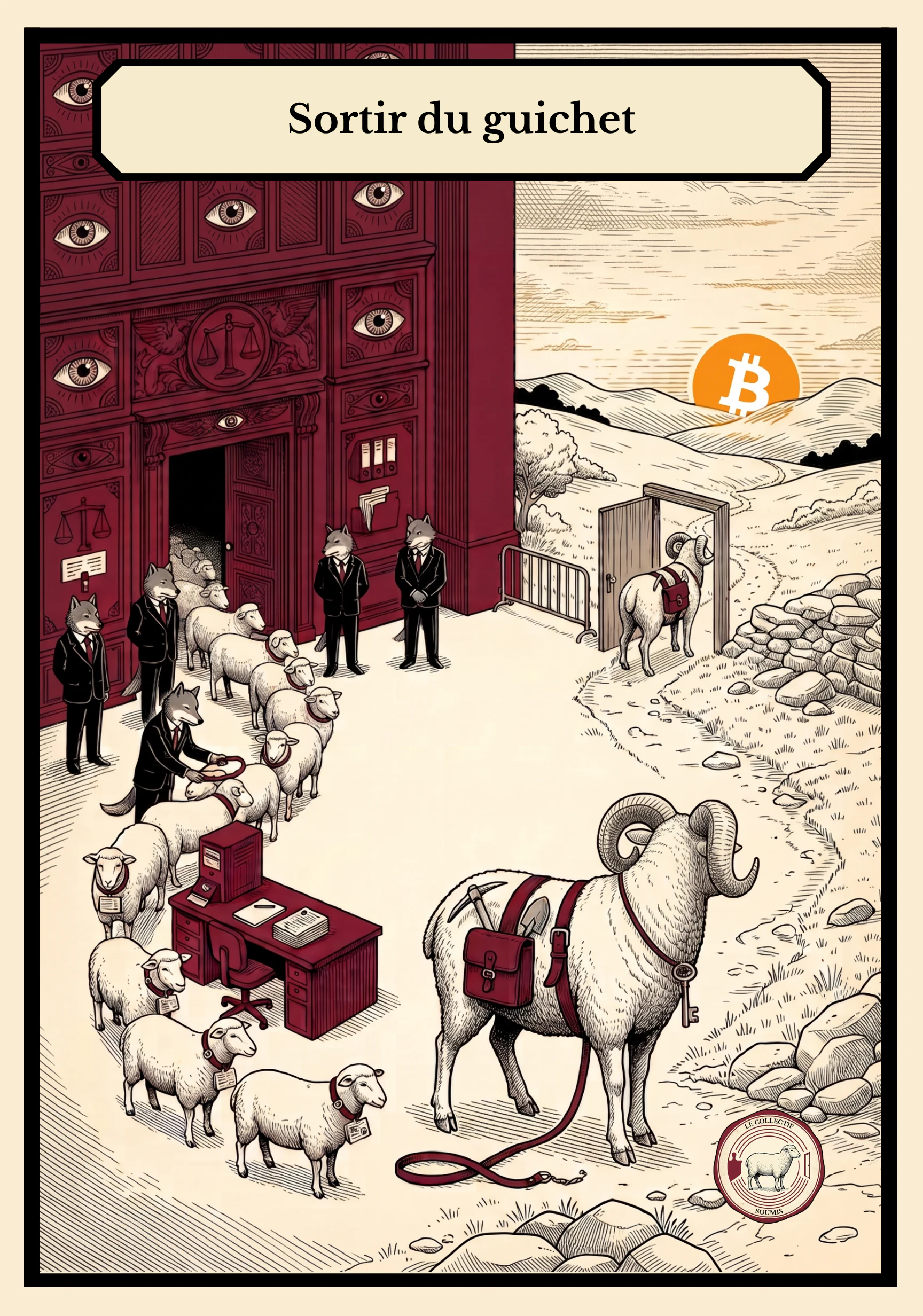 Ouverture de l’épilogue, illustration du livre Le Collectif soumis.