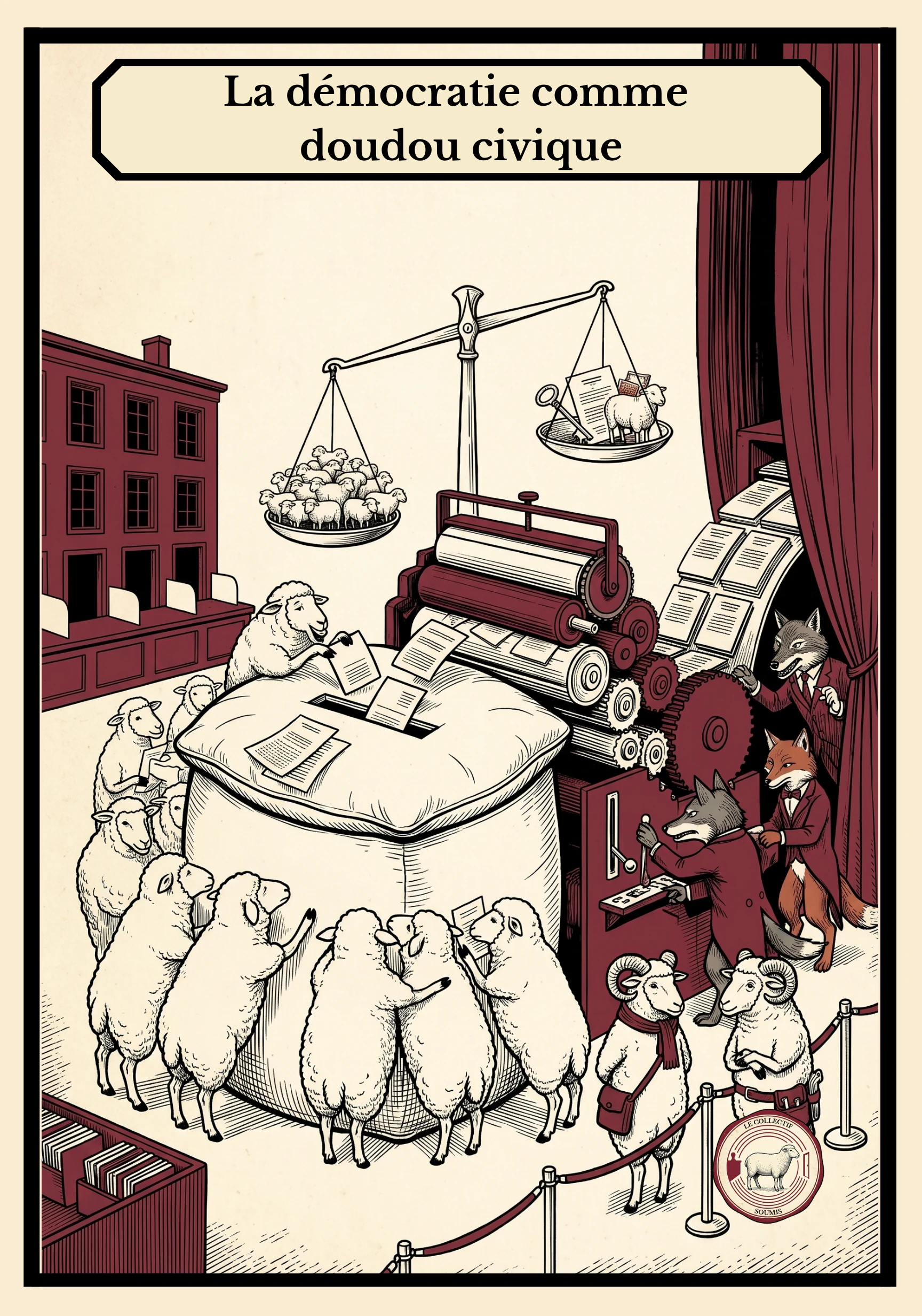 Ouverture du chapitre 13, illustration du livre Le Collectif soumis.