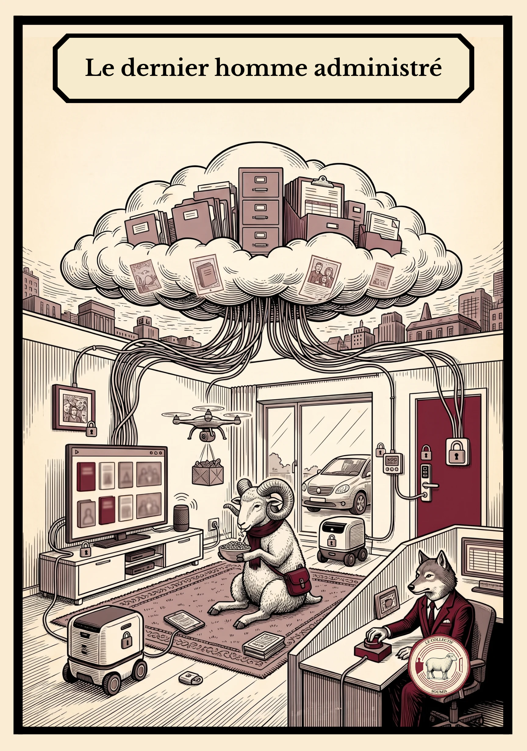 Ouverture du chapitre 17, illustration du livre Le Collectif soumis.