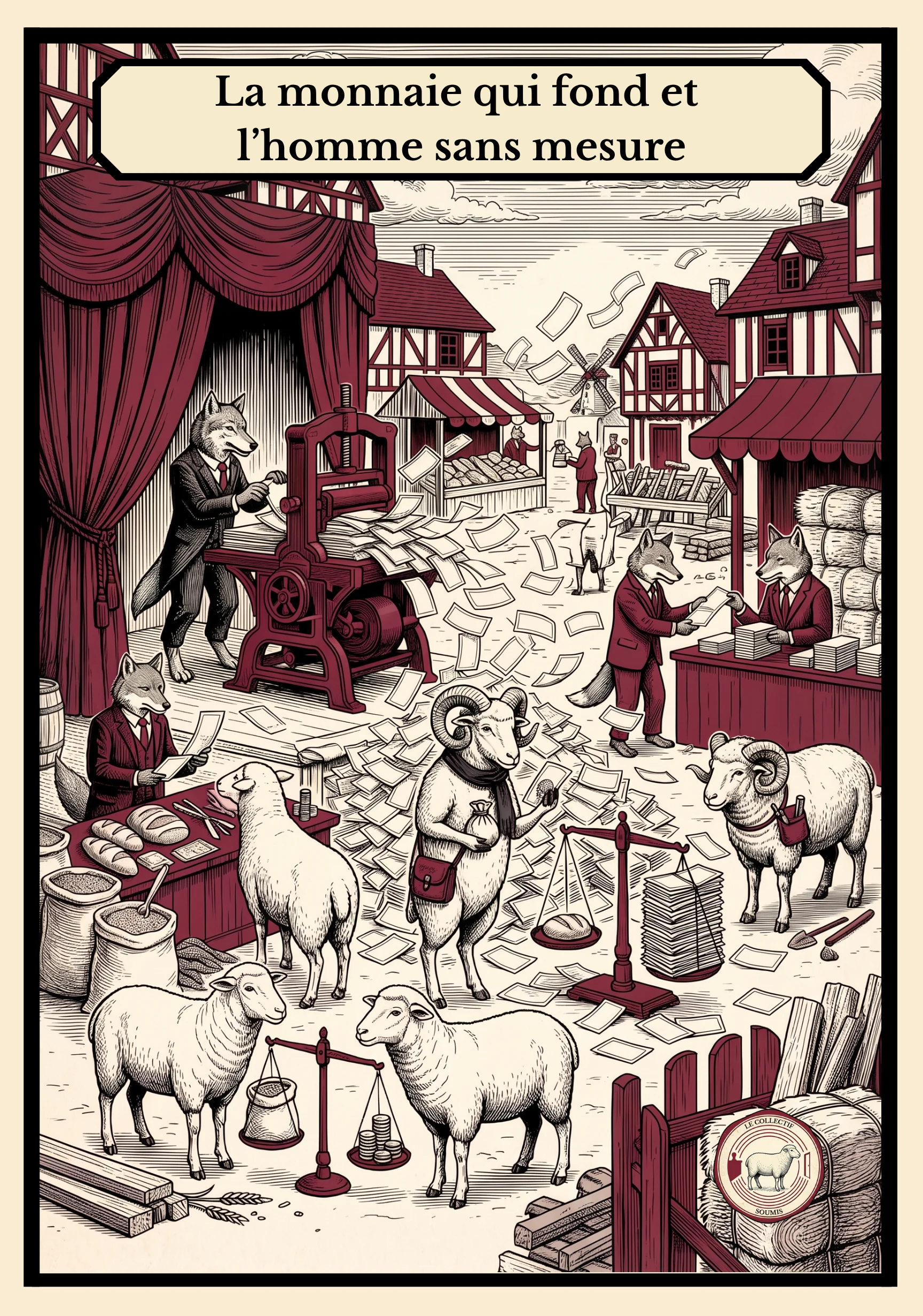 Ouverture du chapitre 7, illustration du livre Le Collectif soumis.