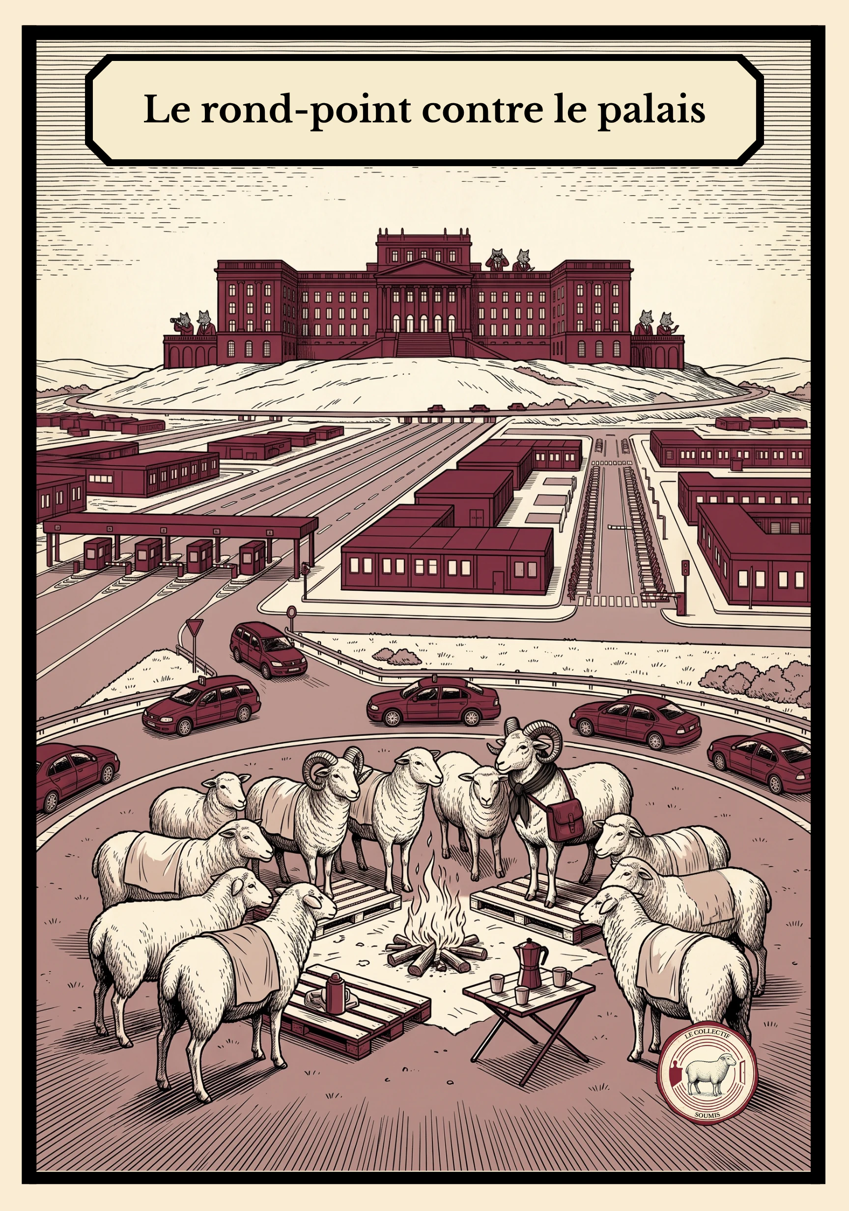 Ouverture du chapitre 9, illustration du livre Le Collectif soumis.