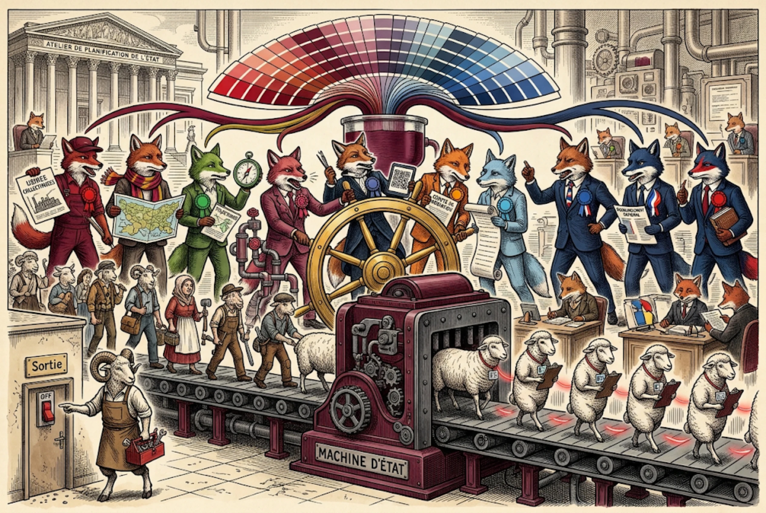 Prologue, illustration du livre Le Collectif soumis.