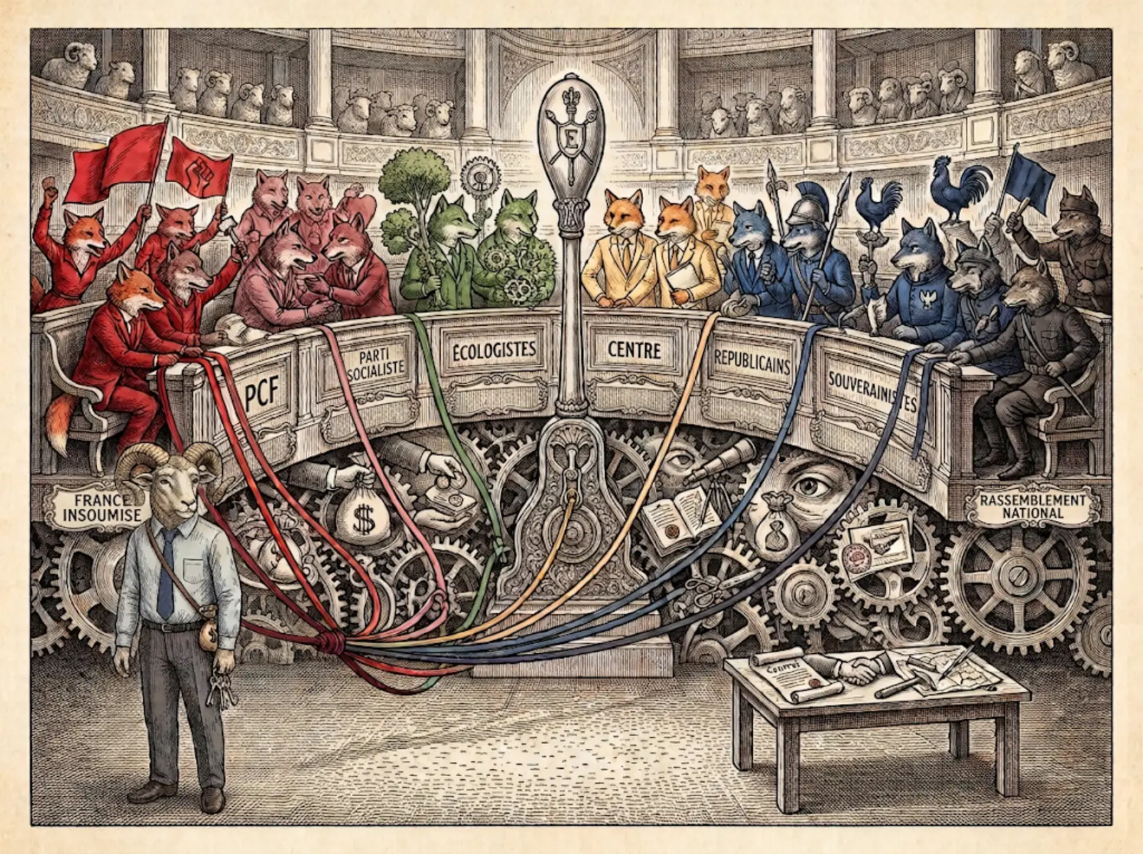 Les familles politiques françaises se disputent le même levier de la machine étatique.