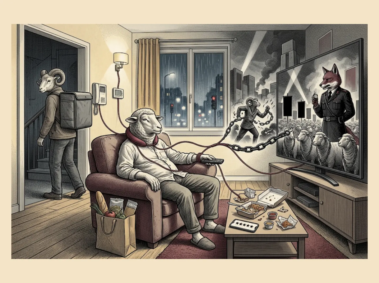 Le dernier administré vit confortablement au milieu de services connectés qui forment une laisse invisible.