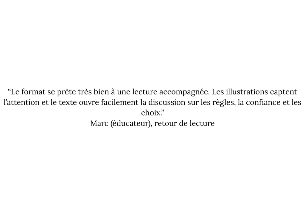 Quatrième avis de lecteur sur la collection