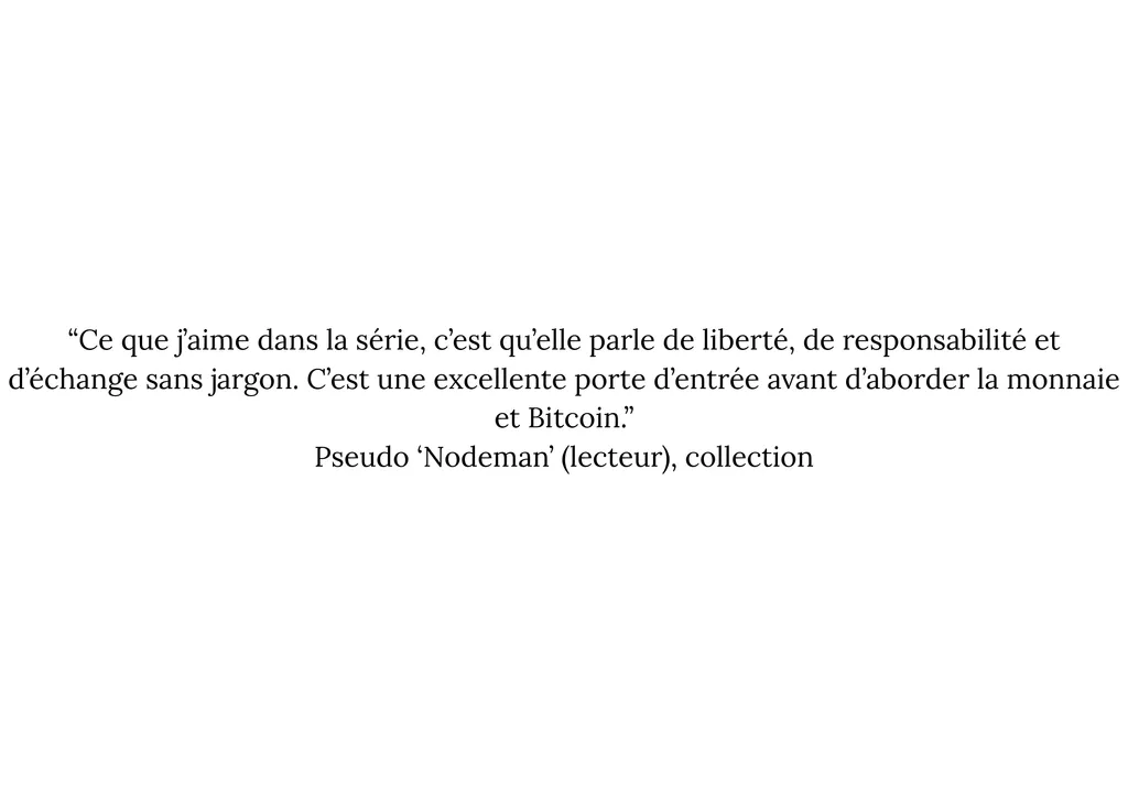 Cinquième avis de lecteur sur la collection