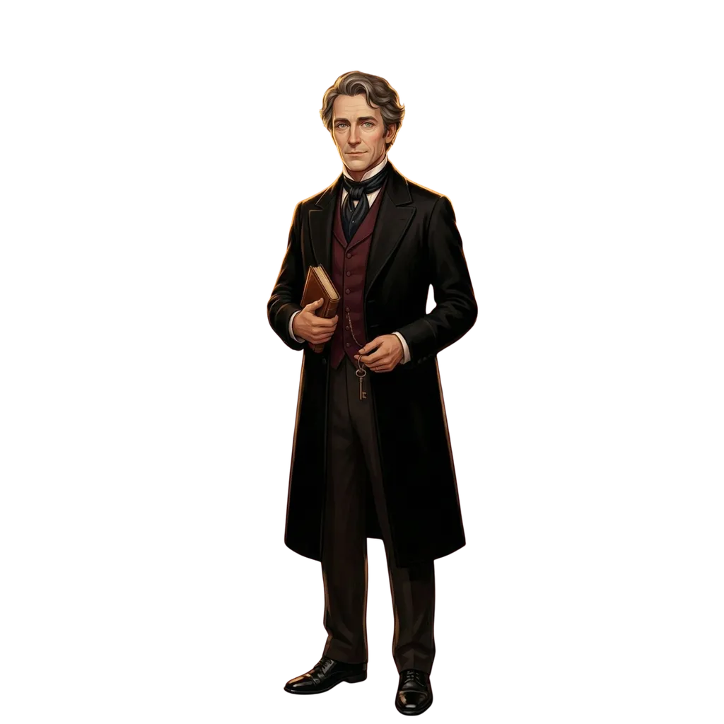Portrait illustré de Benjamin Constant