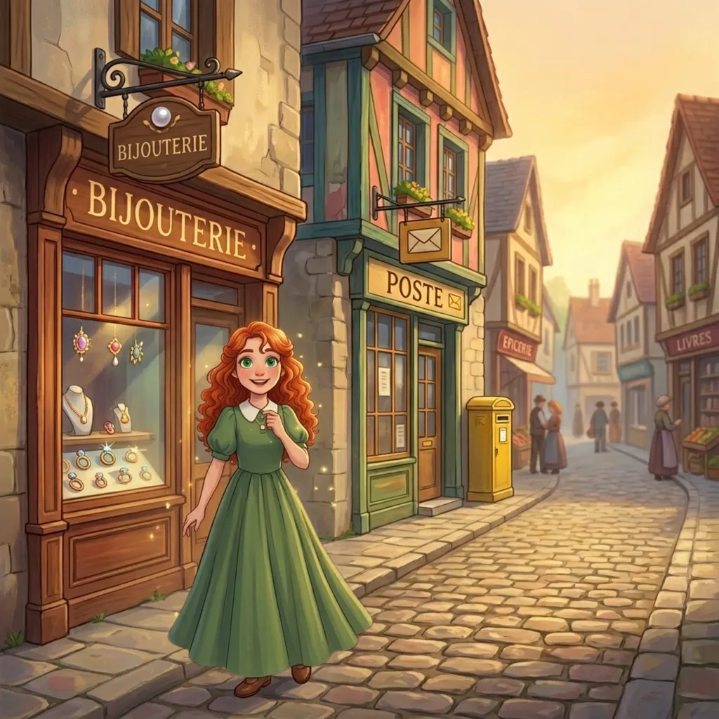 Lina dans le village