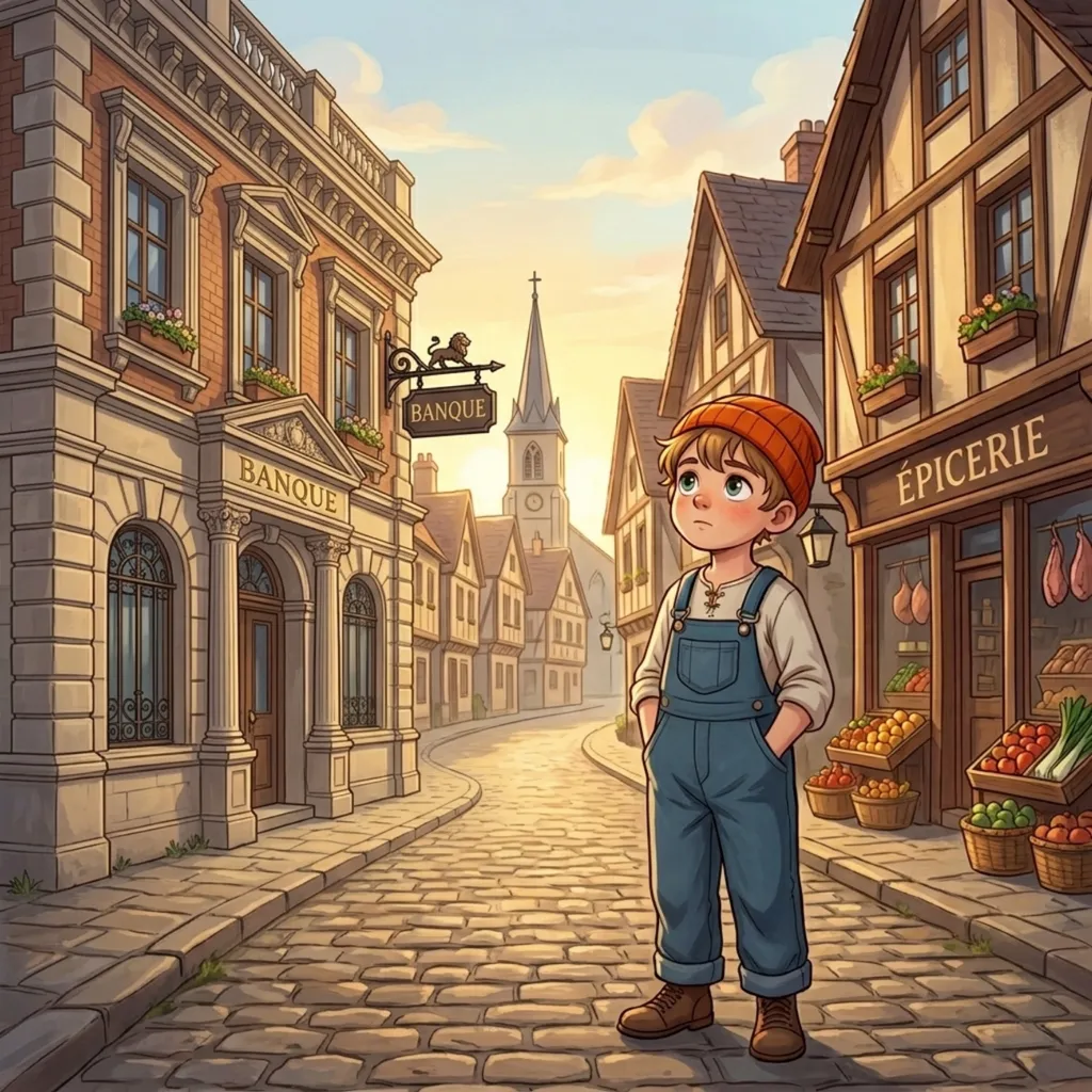 Milo dans le village