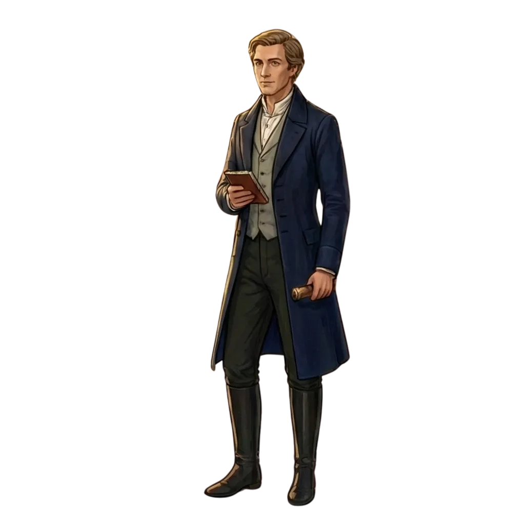 Portrait illustré d’Alexis de Tocqueville